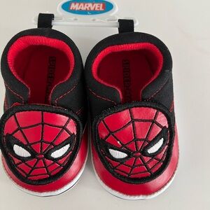 NWT- Marvel Spider-man infant boys soft sole shoes, 2 sizes